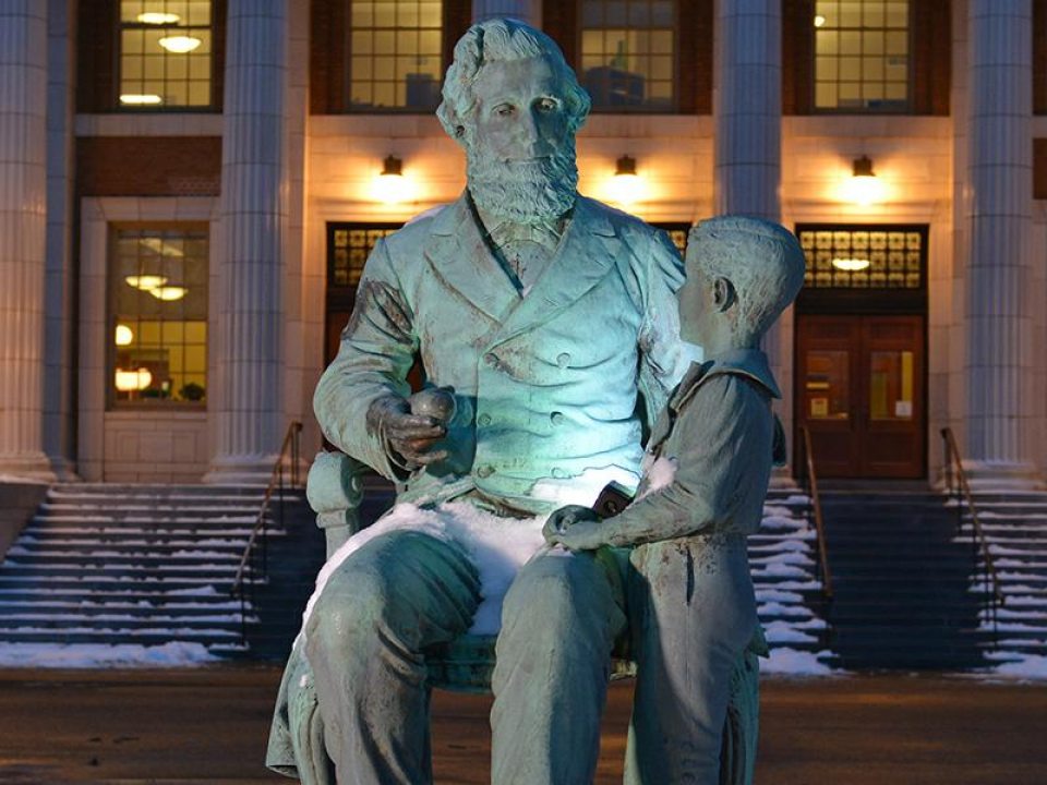 Sheldon statue